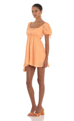 Baby Doll Dress in Orange
