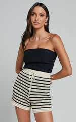 Runaway The Label - Cherie Short in Sand/Black