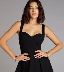 Sweet Intentions Ponte Skater Dress