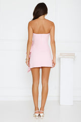 Chic Essence Strapless Mini Dress Pink