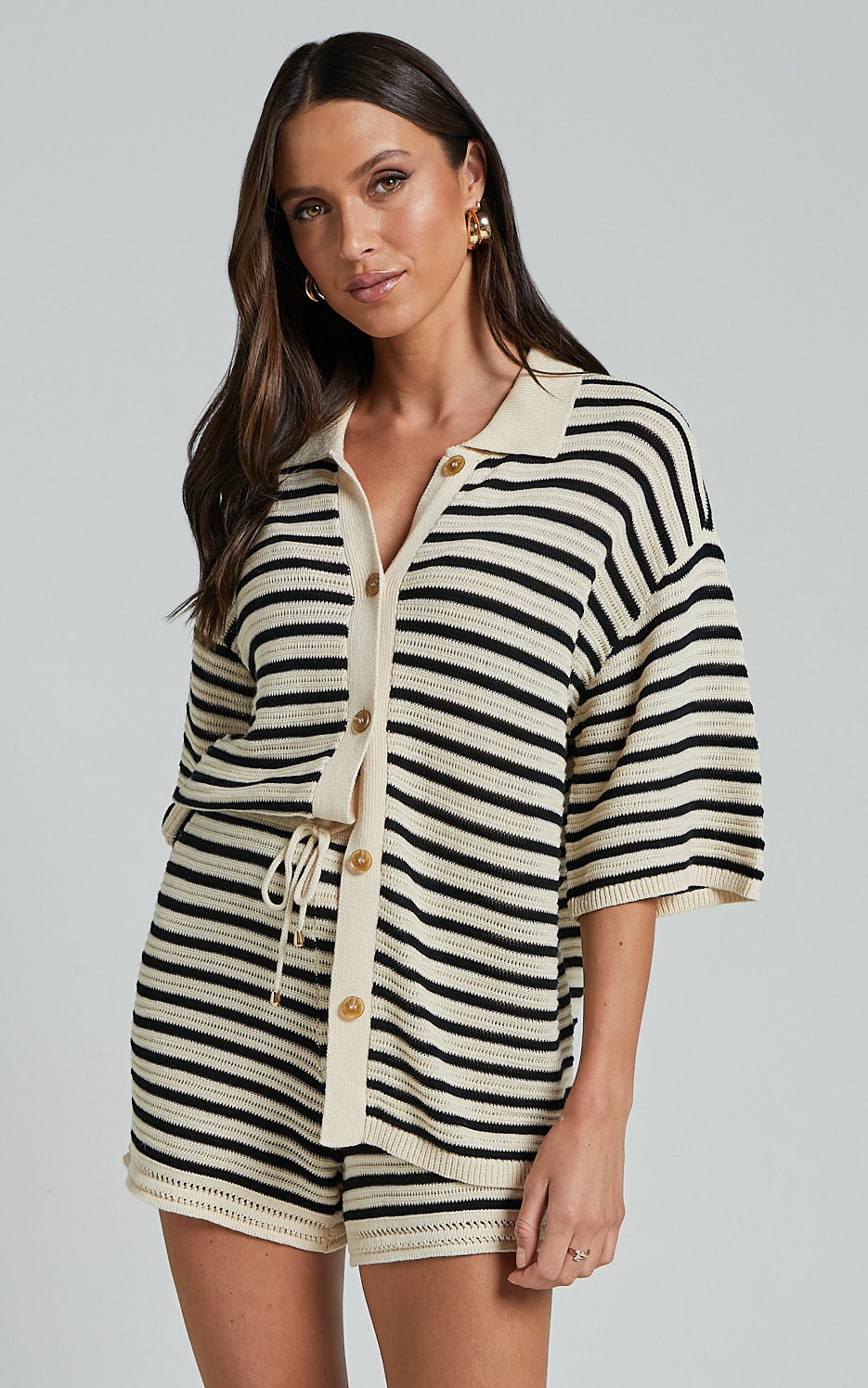 Runaway The Label - Cherie Short in Sand/Black