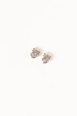 Heidi Crystal Earrings - Gold