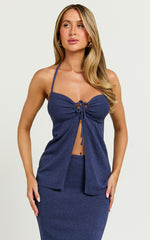 Runaway The Label - Aphrodite Top in Blue