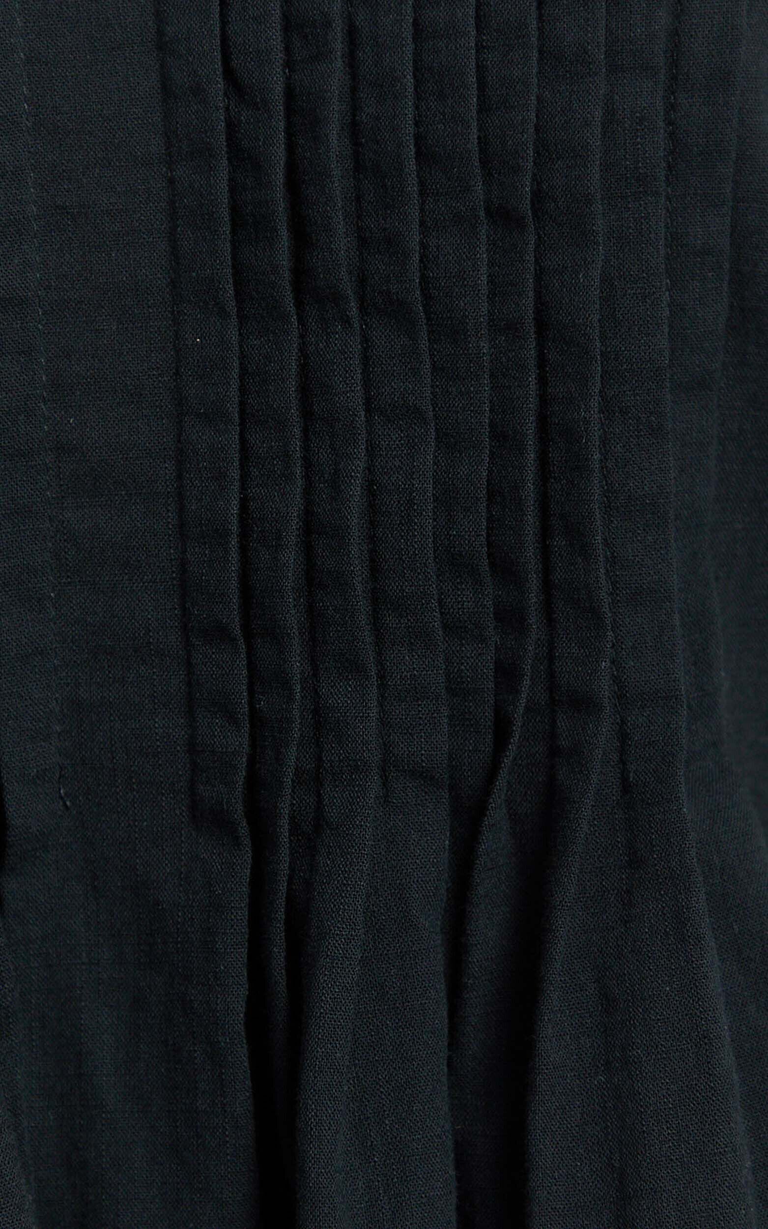 Carli Two Piece Set - Cotton Tube Pant Set in Black