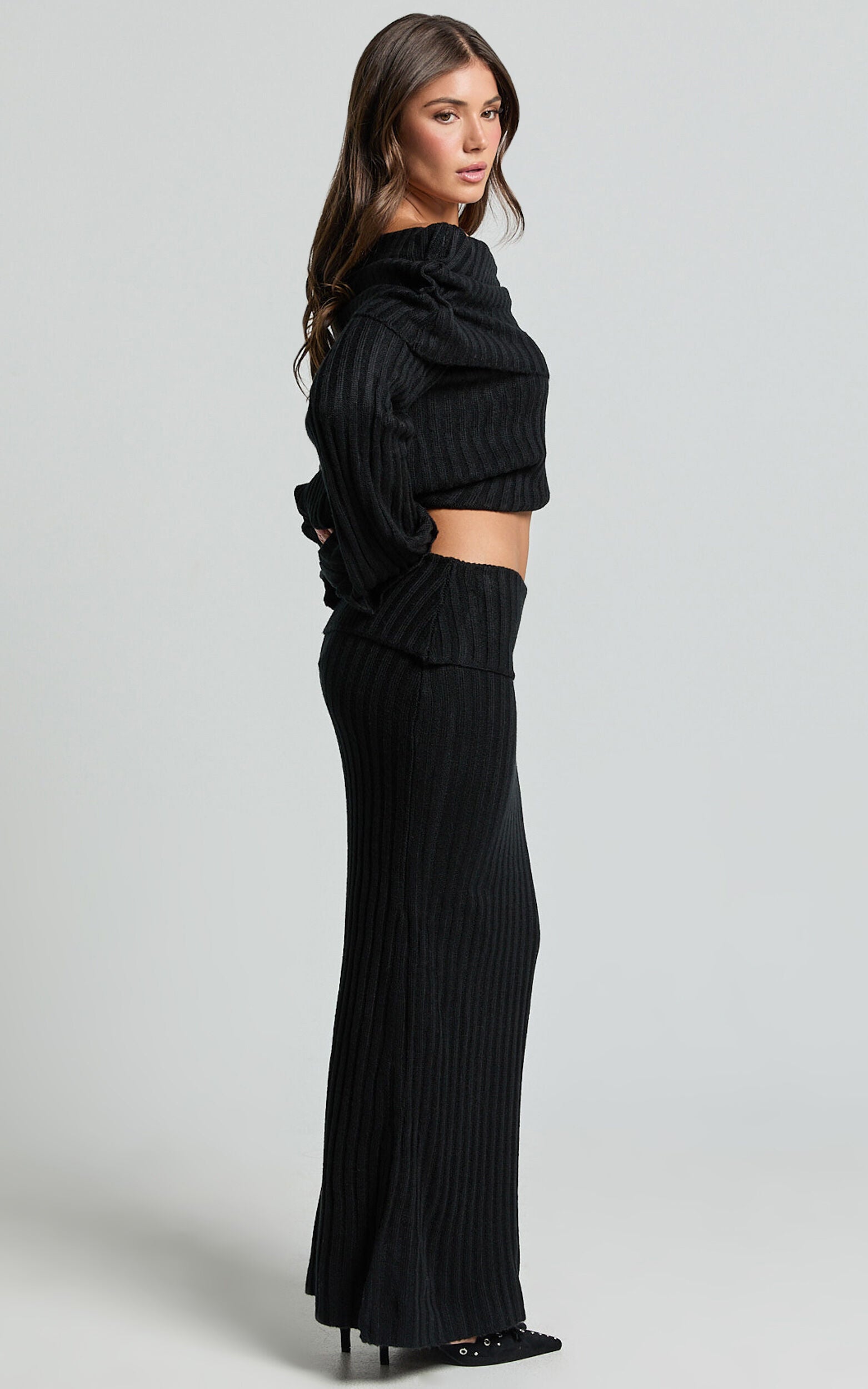 SNDYS the Label - Brooks Maxi Skirt in Black