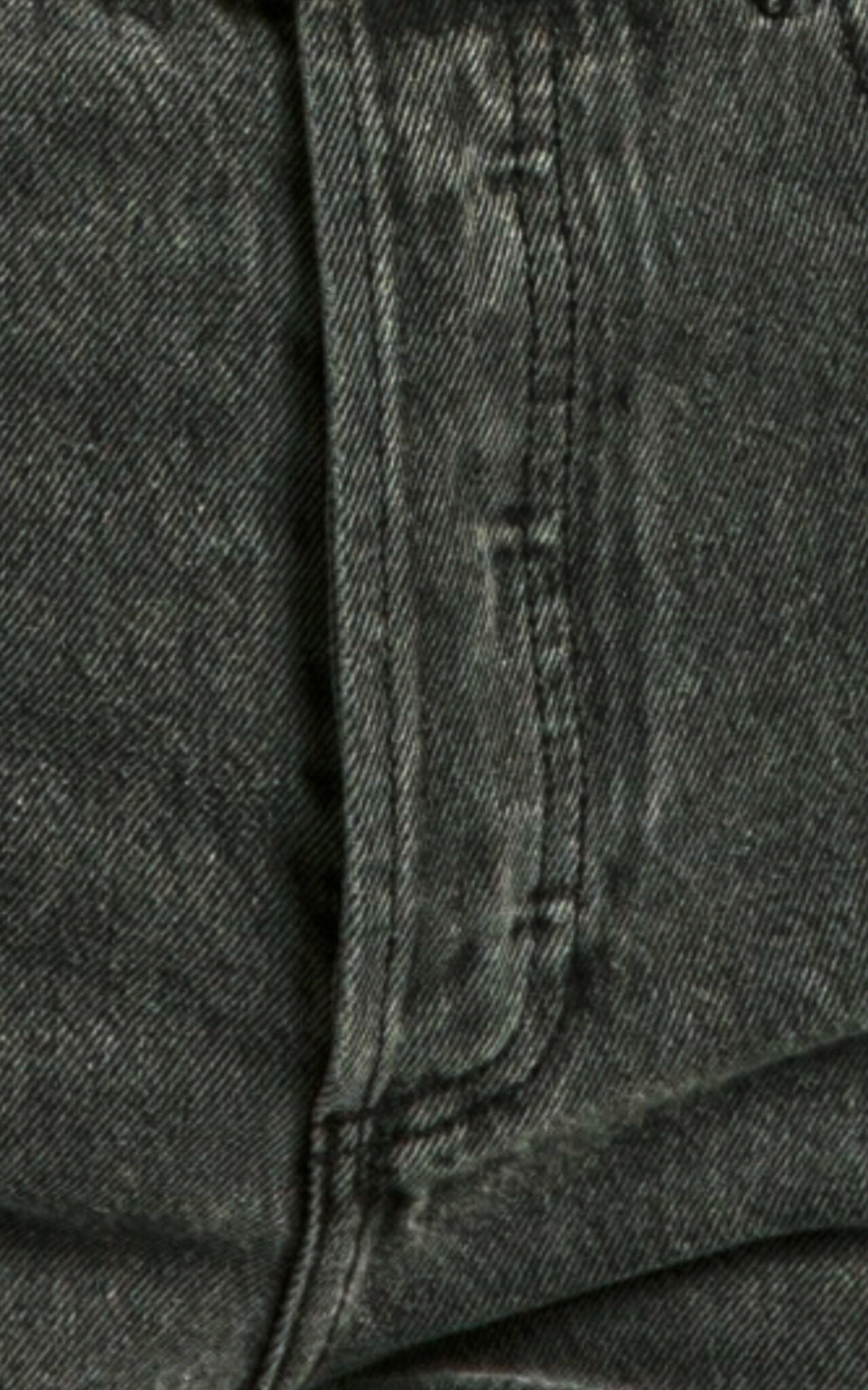 Zelrio Jeans - High Waisted Recycled Cotton Cropped Denim Jeans in Washed Black