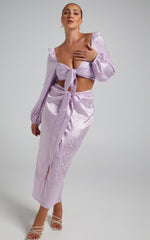Runaway The Label - Roxie Tie Top in Lilac