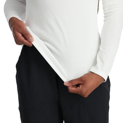 Womens Tempting Half Zip - White