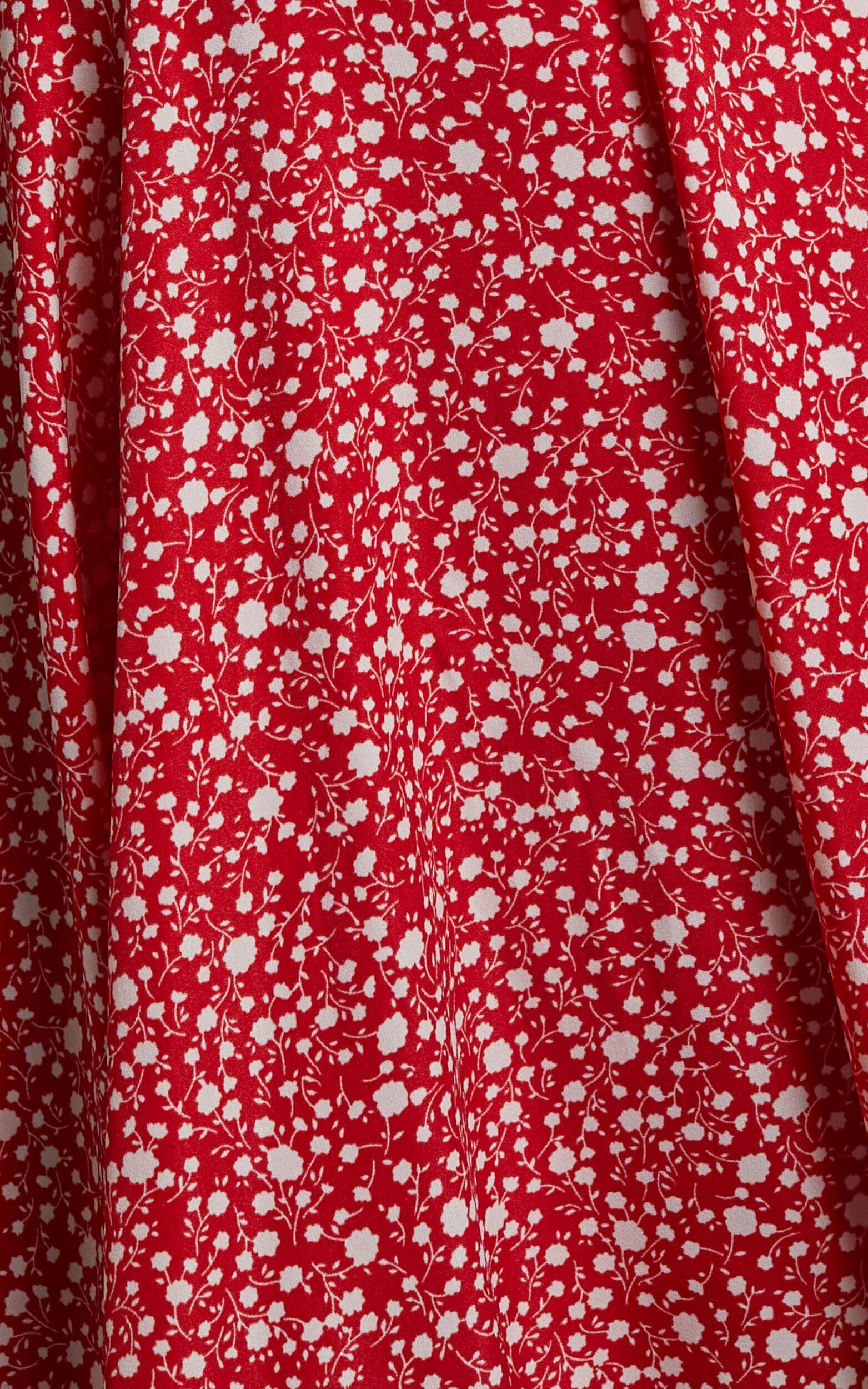 Summer Jam Mini Dress - Strappy Slip Dress in Red Floral Print