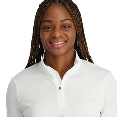 Womens Tempting Half Zip - White
