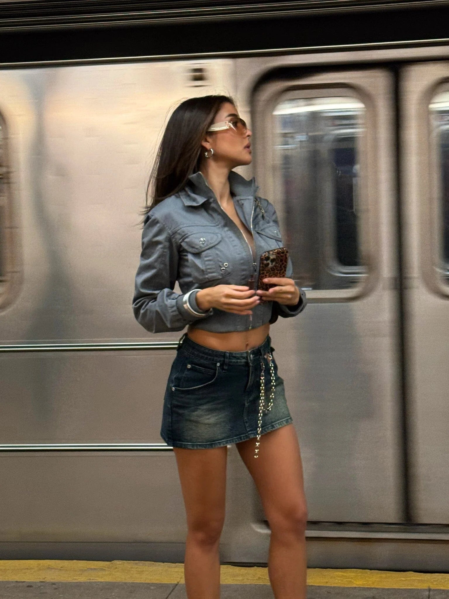 Jax Mini Skirt Denim
