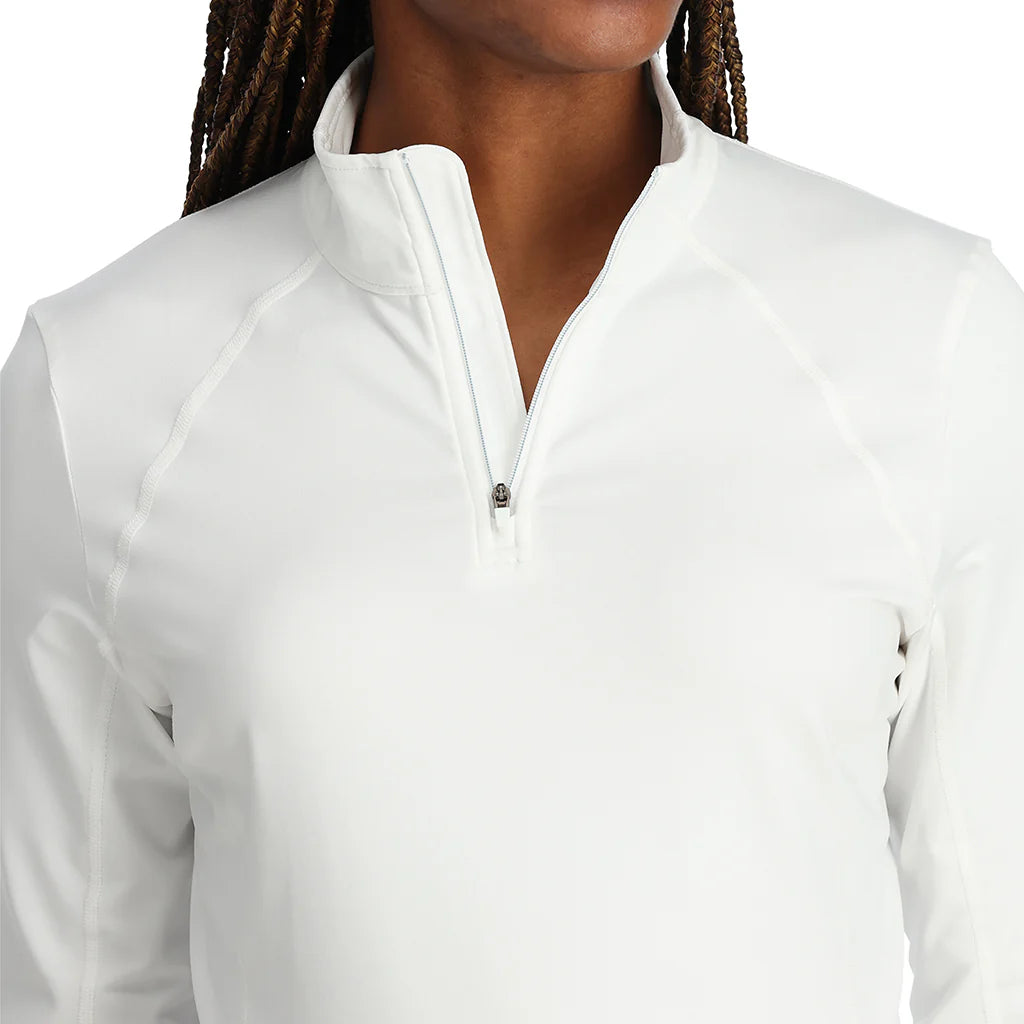 Womens Savona Half Zip - White