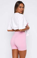 Pick You A Flower Bike Shorts Pink