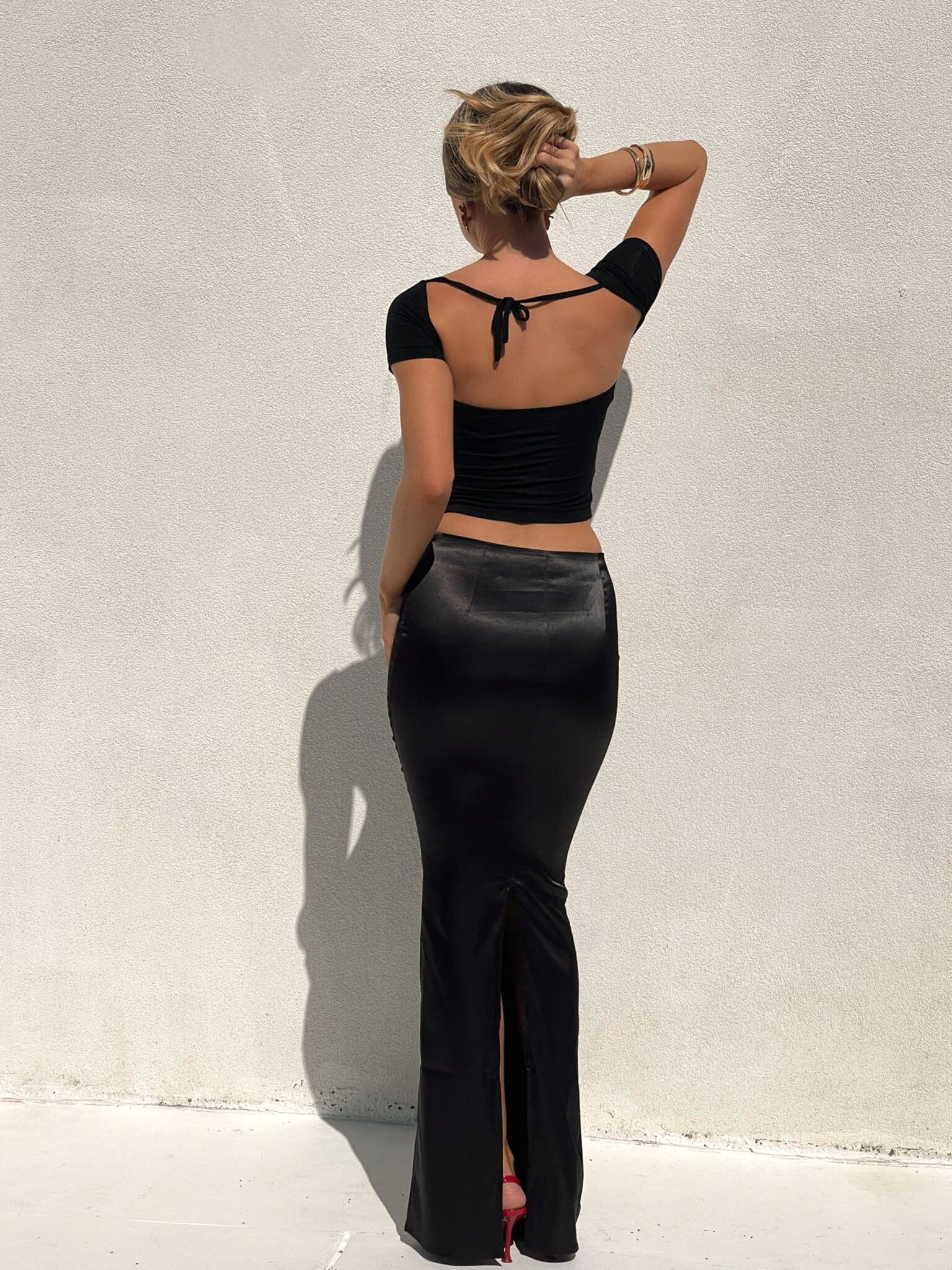 Dionne Cap Sleeve Top Black