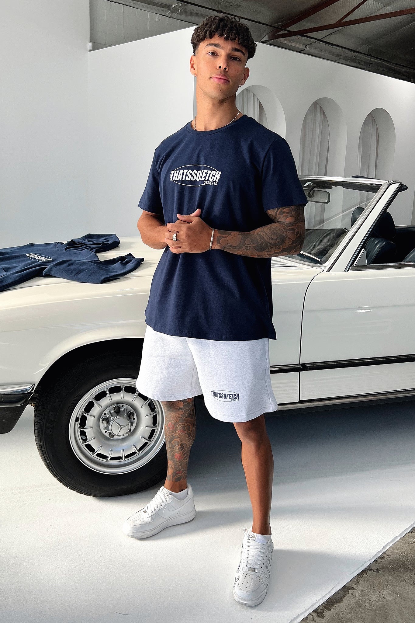 Series 10 Oversized Tee - Navy