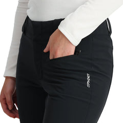 Womens Painted On Softshell Pants - Black