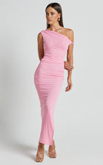 Runaway The Label - Chyna Midi Dress in Pink