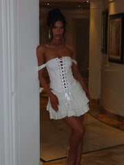 Quintana Mini Skirt White