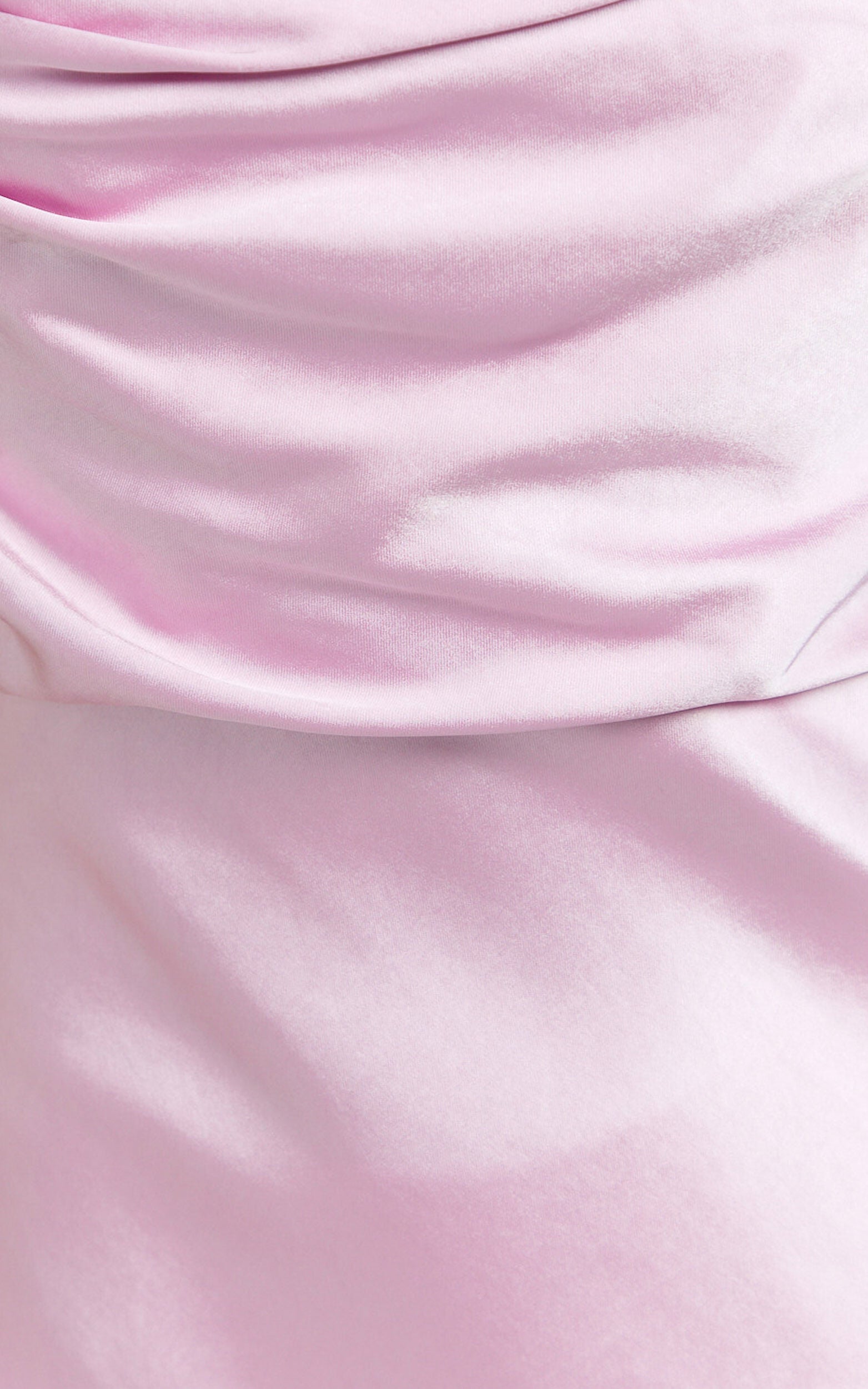 Hanna Maxi Dress - Satin Cowl Neck Low Back Dress in Pink