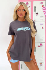 Series 5 Oversized Tee - Charcoal/Blue