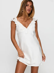 Once In A Lifetime Mini Dress White
