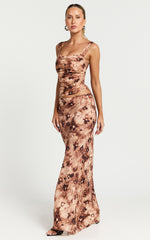 Lioness -  Cobain Corset in Chocolate Floral