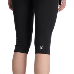 Womens Stretch Charger 3/4 Pants - Black