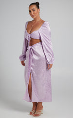 Runaway The Label - Roxie Tie Top in Lilac