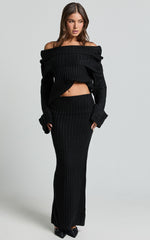 SNDYS the Label - Brooks Maxi Skirt in Black