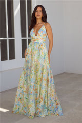 Buttercup Fields Maxi Dress Print