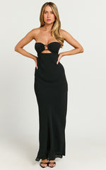 Runaway The Label - Maria Strapless Maxi Dress in Black