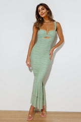Party Pal Midi Dress Pistachio