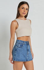Loxley Top - Tie Up Top in Natural