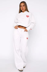 11th Street City Girl At Heart Wide Leg Sweatpants Cherry Glaze