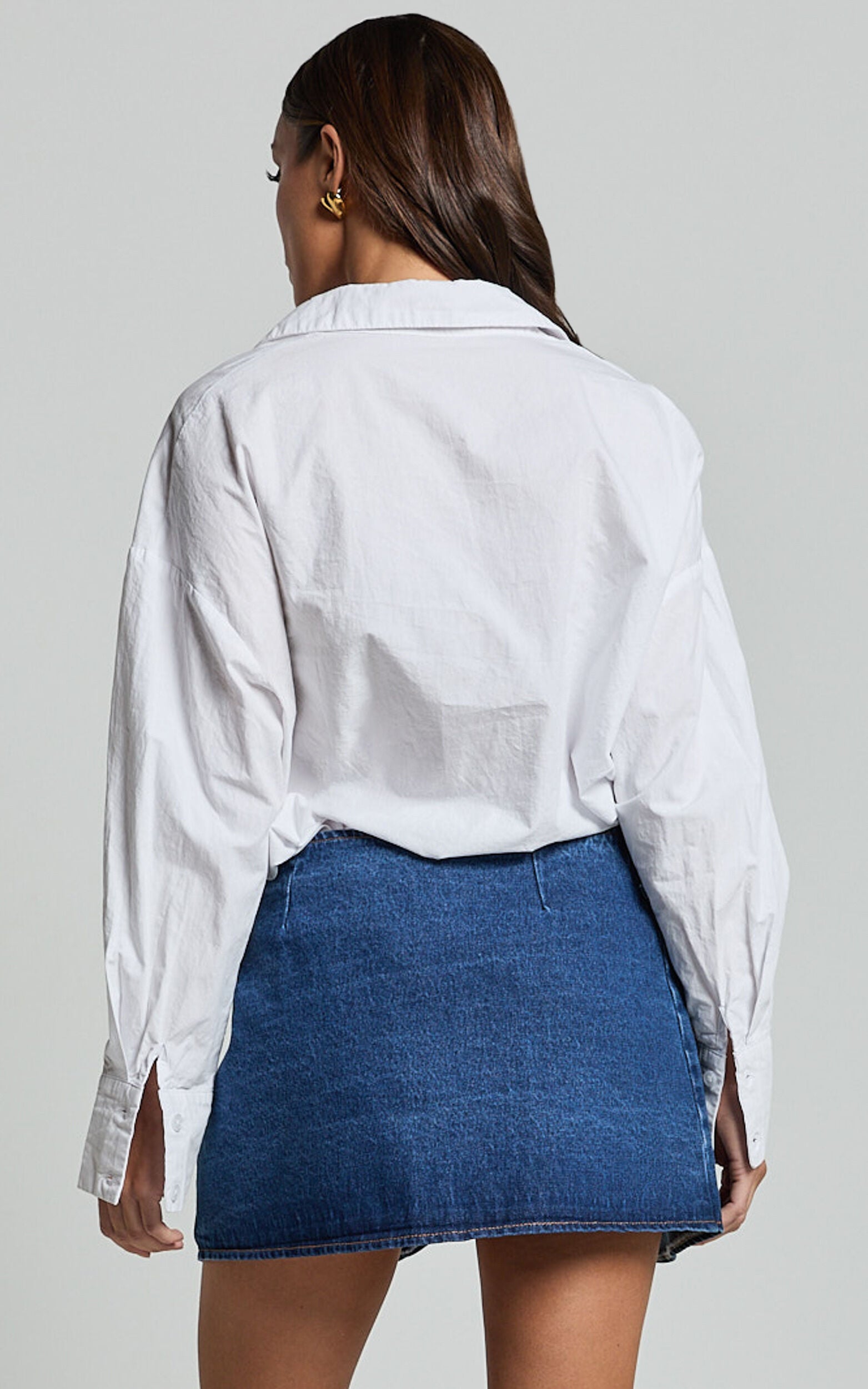 Lioness - Anja Mini Skirt in Dark Denim
