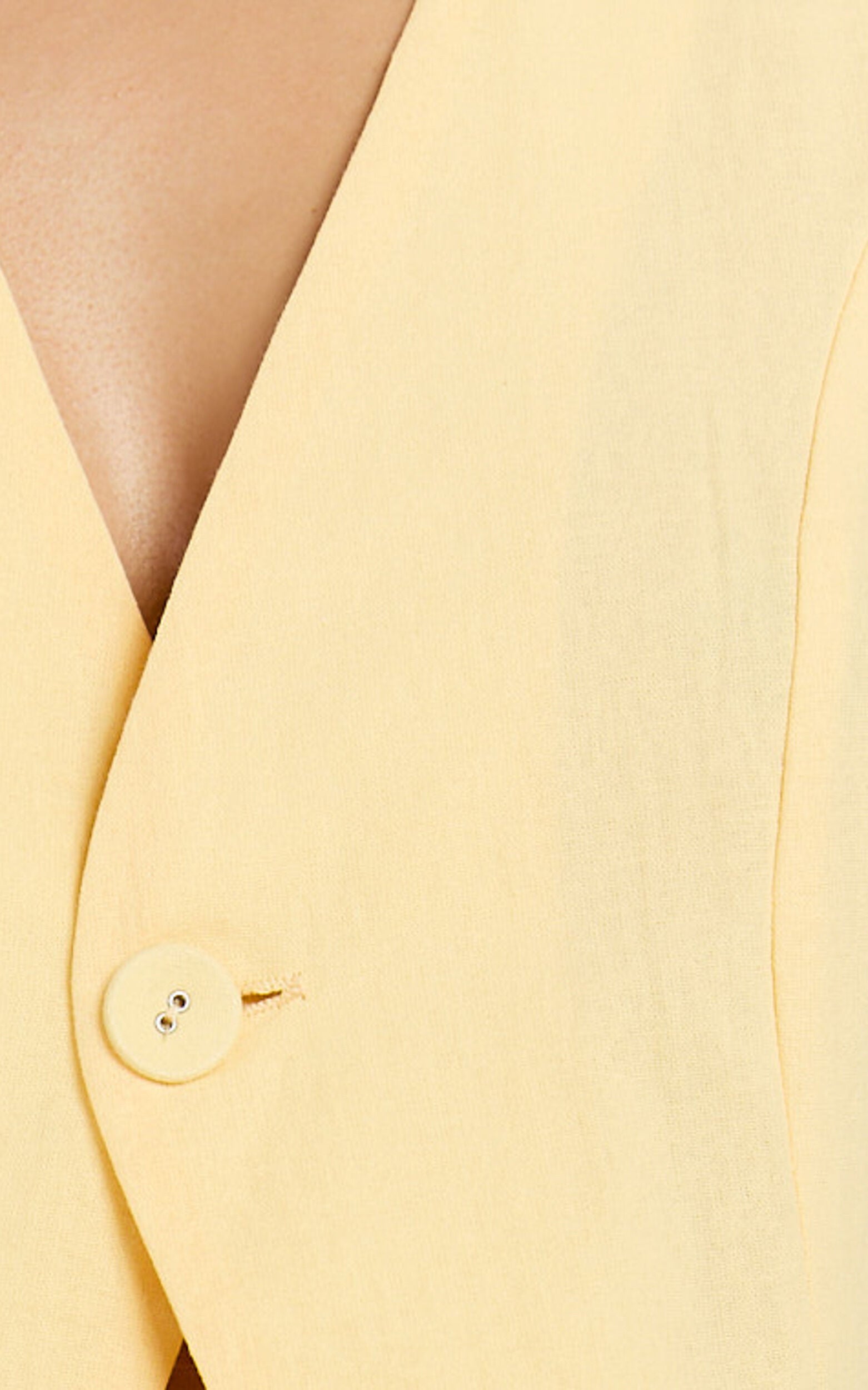 Tonya Two Piece Set - V Neck Sleeveless Top and Shorts Set in Lemon