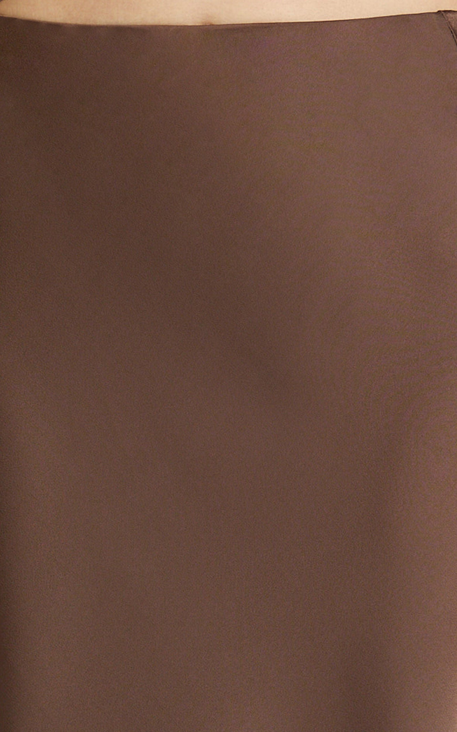 Amari Maxi Skirt - High Waisted Bias Cut Skirt in Chocolate