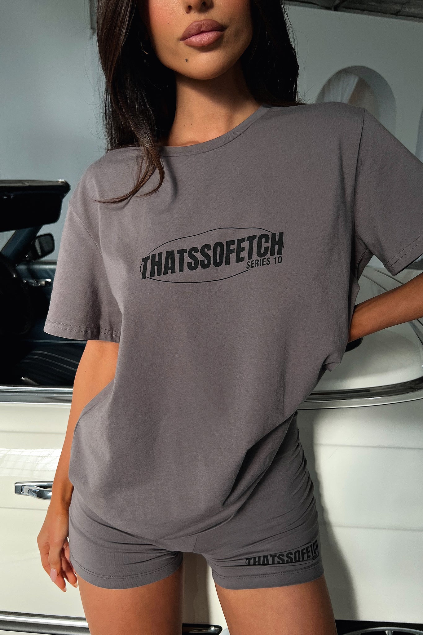 Series 10 Oversized Tee - Charcoal