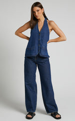 Lioness - Hills Halter in Dark Denim