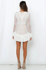 Spend All Your Time Waiting Dress White