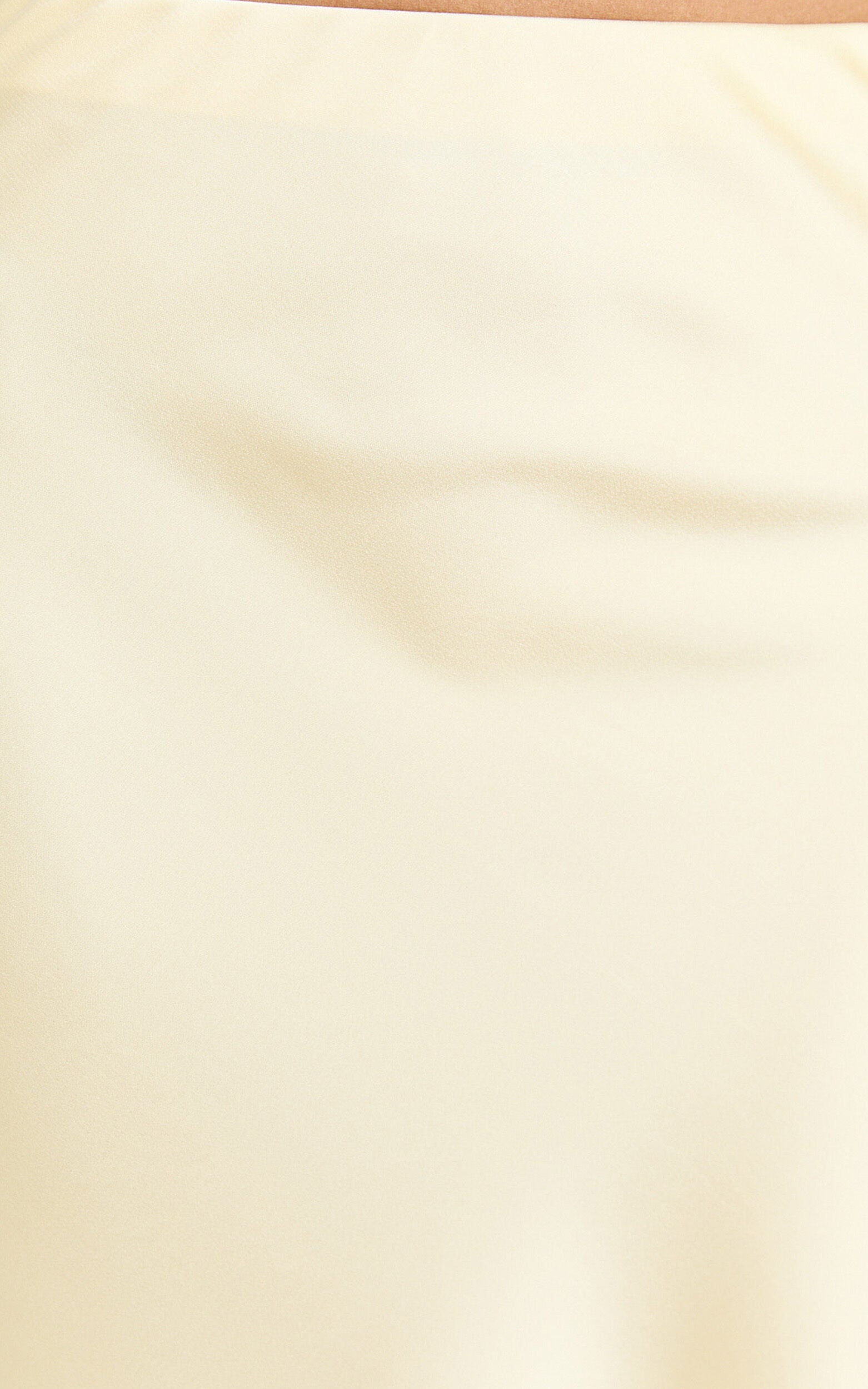 Amari Maxi Skirt - High Waisted Bias Cut Skirt in Lemon