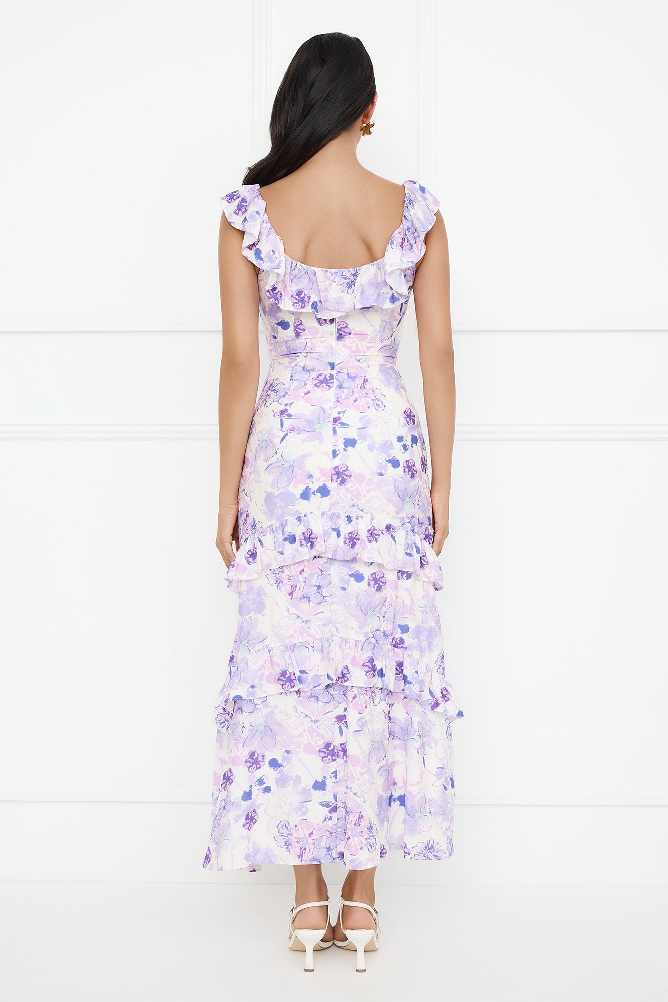 Midnight Magnolia Maxi Dress Purple