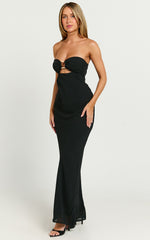 Runaway The Label - Maria Strapless Maxi Dress in Black