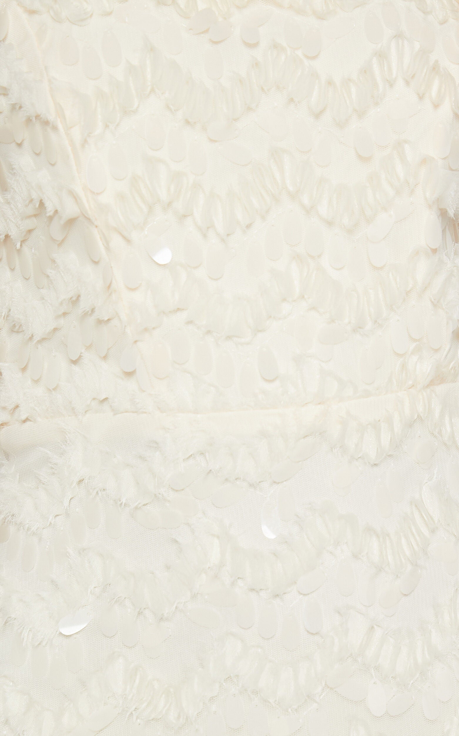 Nola Mini Dress - Strapless Sequin Dress in Cream