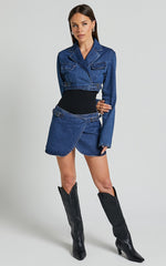Lioness - Anja Crop in Dark Denim