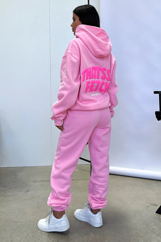 With Love Always Oversized Hoodie - Light Pink