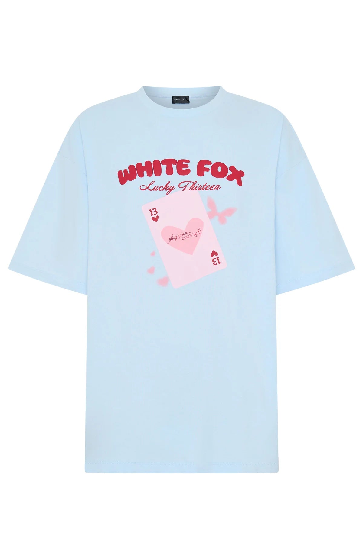 Lucky Thirteen Kalena Oversized Tee Blue