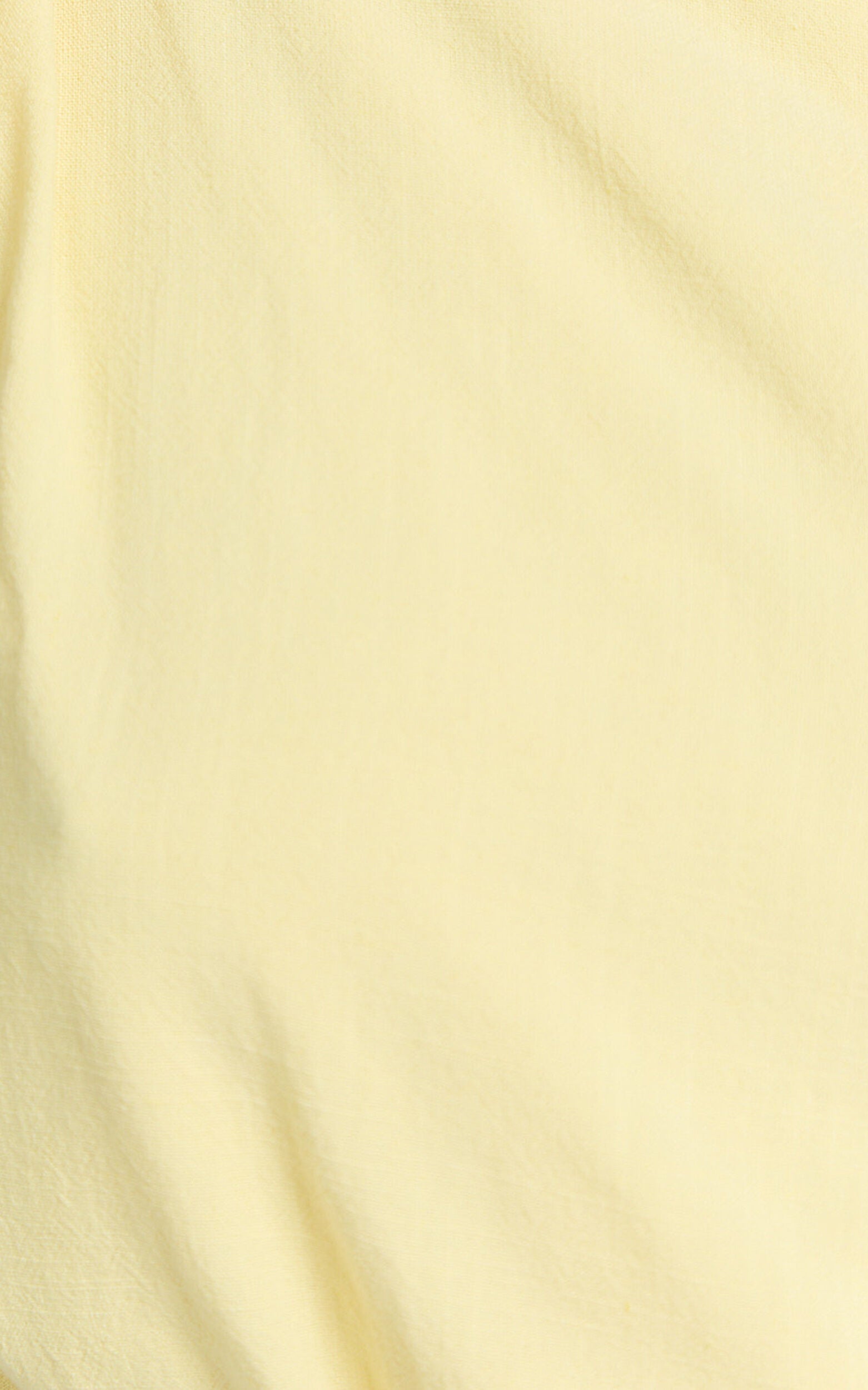 Collins Linen Top - Draped Asymmetrical Neckline Top in Lemon