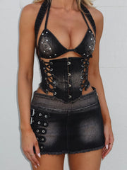 Misty Corset Top Black