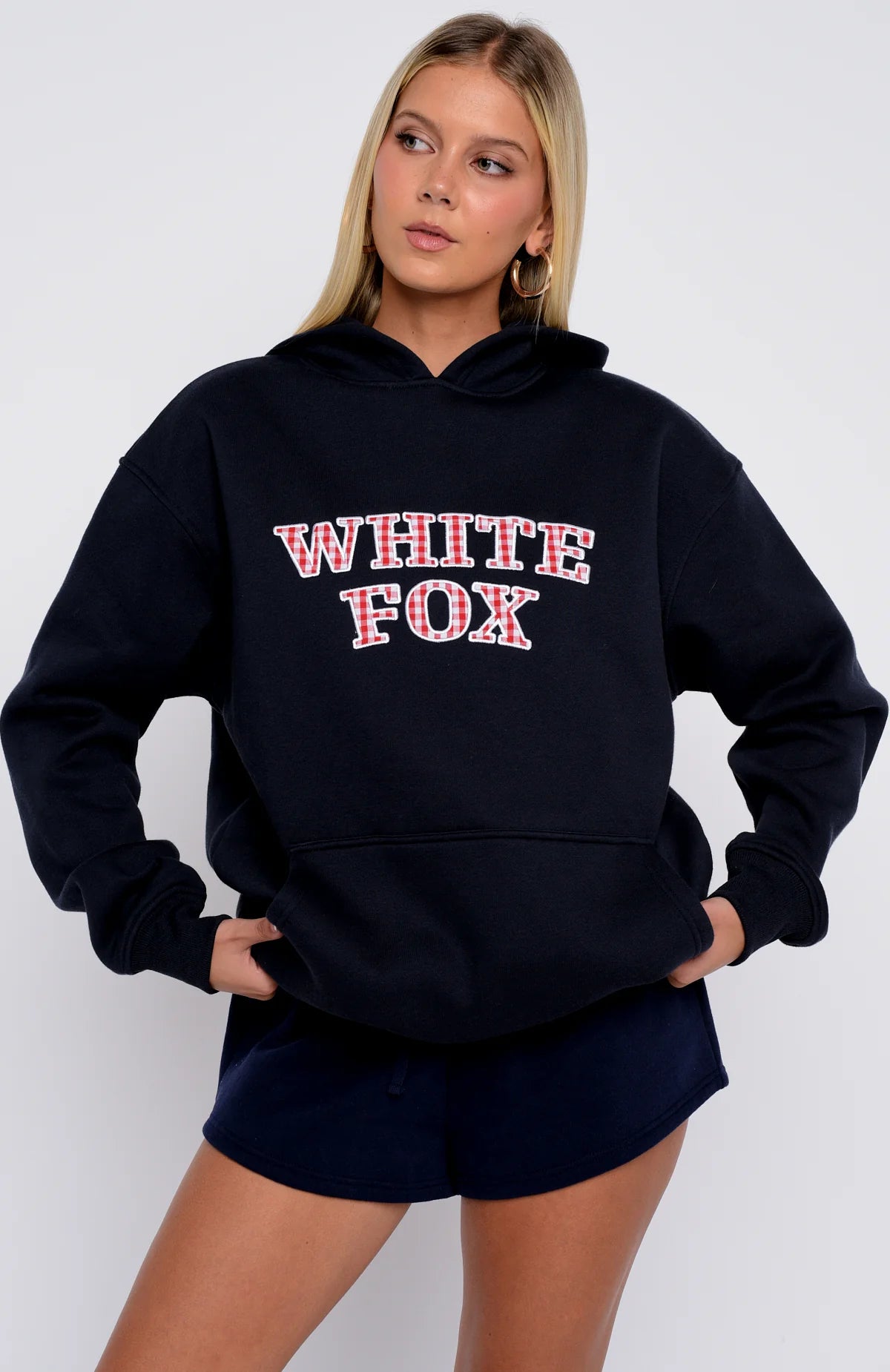 Took The Fall Oversized Hoodie Navy